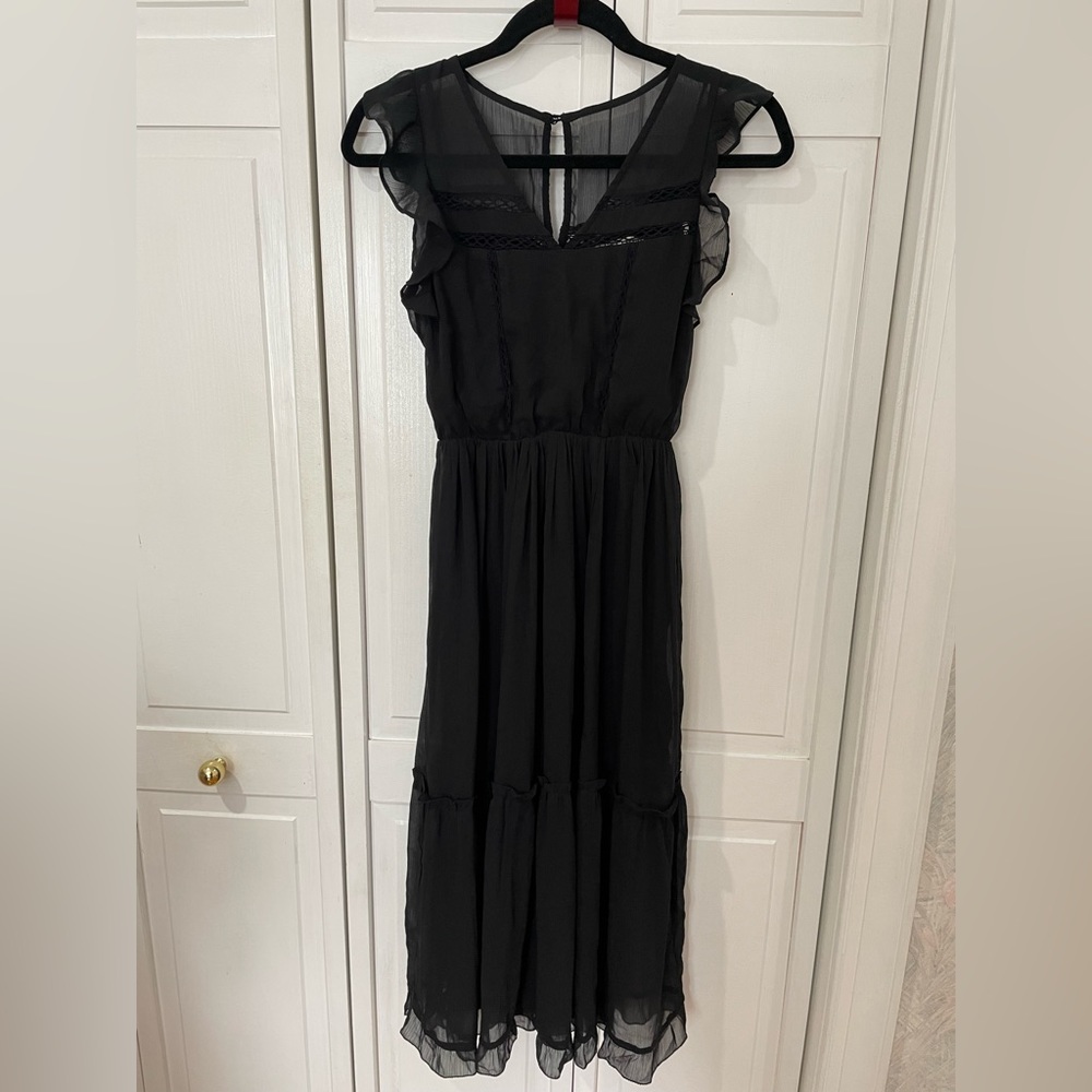 Abercrombie Chiffon Flutter Sleeved Dress